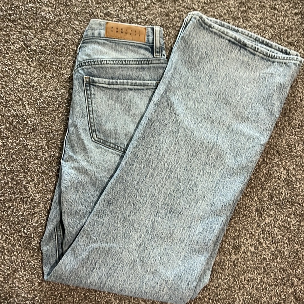 Pacsun High Rise Light Wash Boot Cut Jeans - Picture 3 of 3